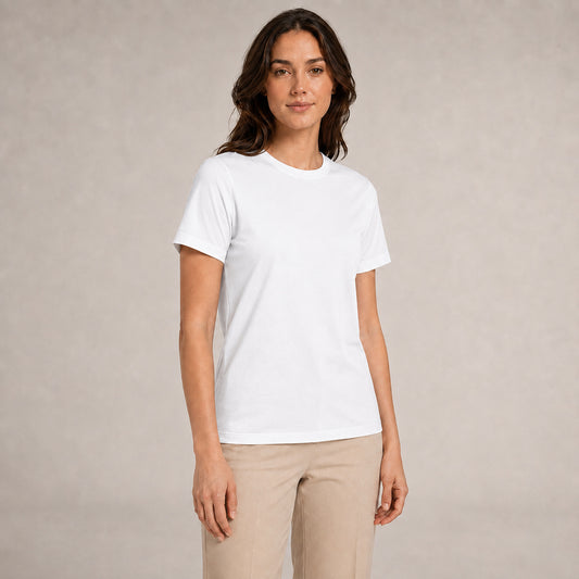 Crew Neck T-Shirt - White