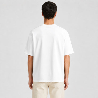 Drop Shoulder Oversized T-Shirt - White