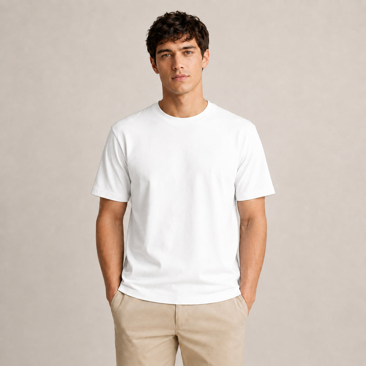 Crew Neck T-Shirt - White