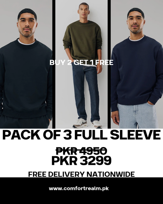 Pack of 3 - Long Sleeves