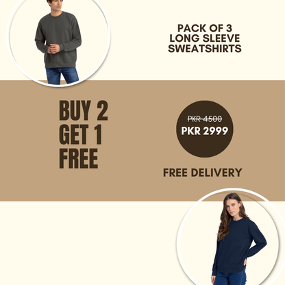 Pack of 3 - Long Sleeves