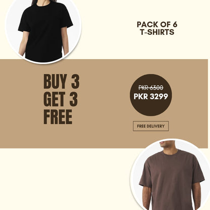 Pack of 6 T-Shirts