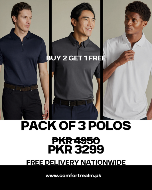 Pack of 3 - Basic Polo